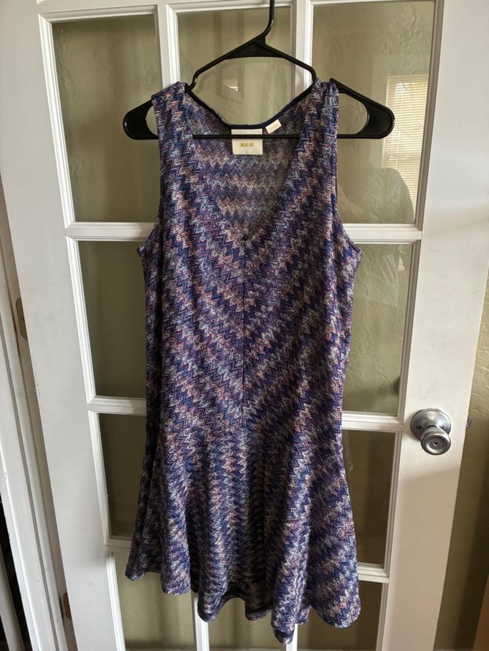 Maeve Purple Chevron High-Low Dress Anthropology